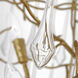 Julie Neill Rayne LED 34 inch Gilded Iron Entry Chandelier Ceiling Light