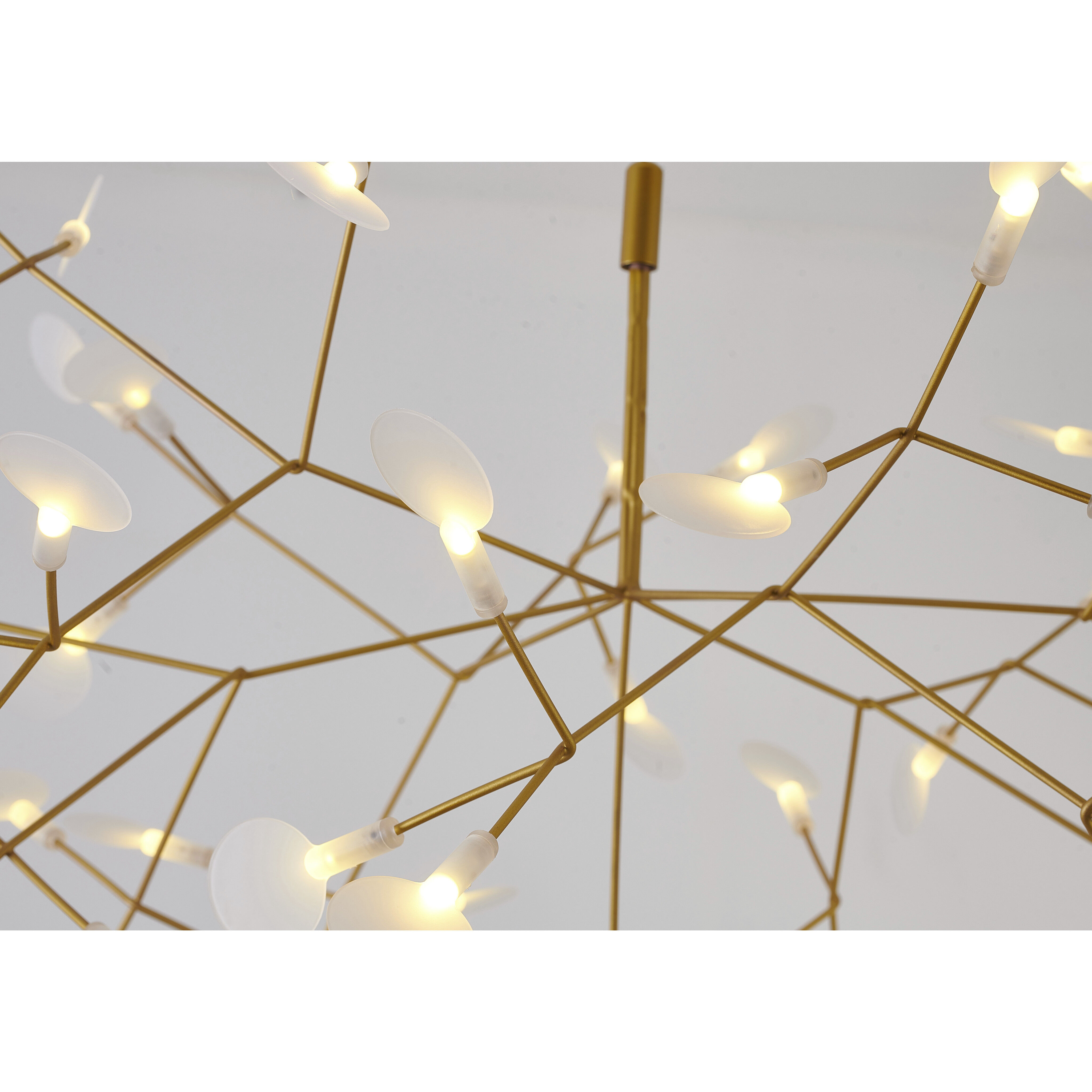 Canada LED 38.6 inch Gold Chandelier Ceiling Light