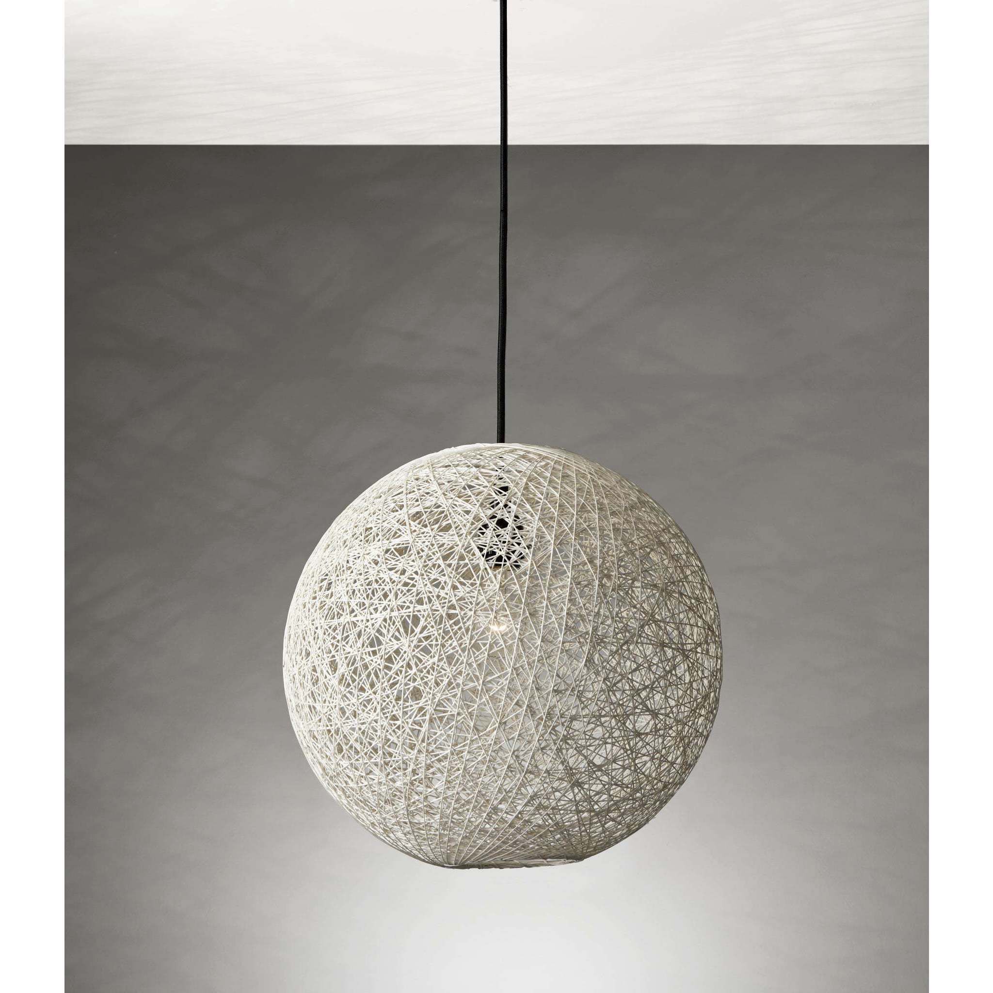 Havana 1 Light Cream Pendant Ceiling Light, Large