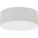 Anton 1 Light 12 inch Linen White Flush Mount Ceiling Light
