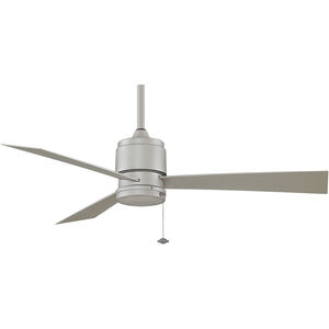 Zonix 54 inch Satin Nickel Ceiling Fan