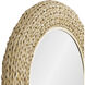 Athena French Gold with Natural Seagrass Wall Mirror