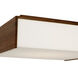 Kelly Wearstler Satori LED 15.5 inch Natural Walnut Boxed Flush Mount Ceiling Light