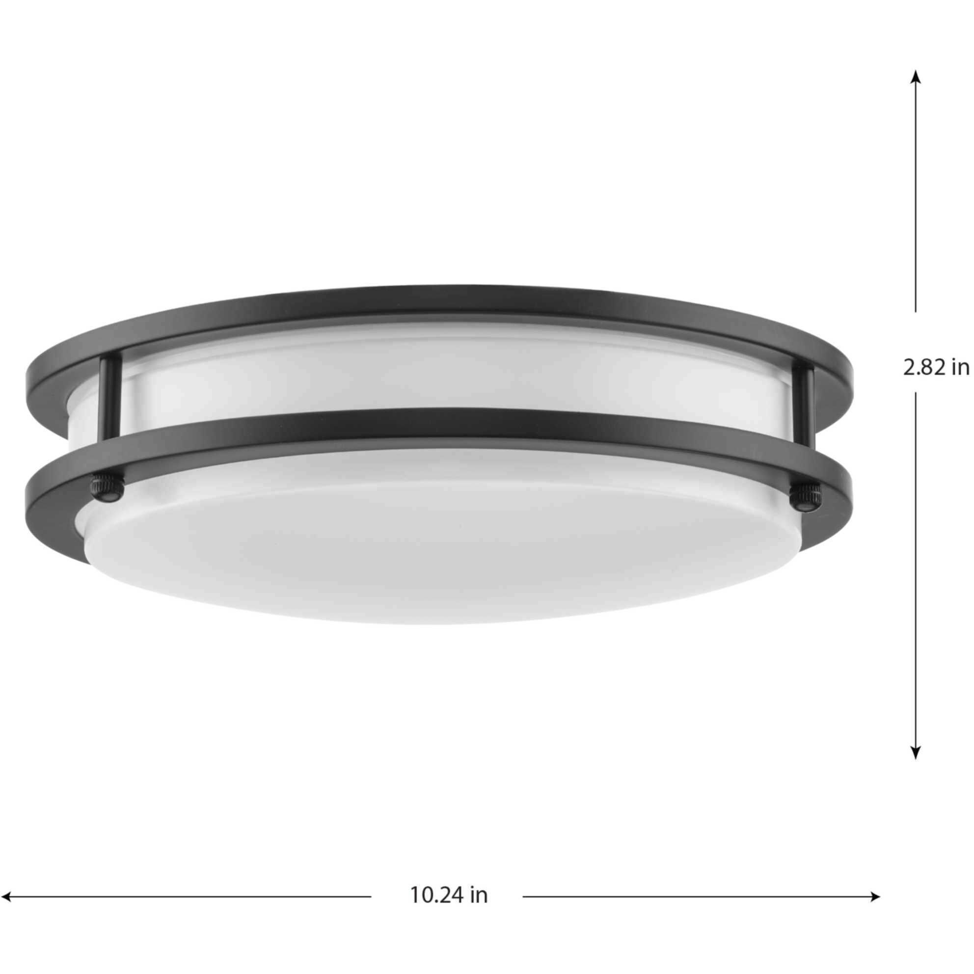 Abide LED LED 10.24 inch Matte Black Flush Mount Ceiling Light, Small, Progress LED