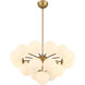 Lunara 19 Light 28 inch Legacy Brass Convertible Chandelier/Semi-Flush Mount Ceiling Light