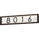 Address LED 5 inch Bronze Outdoor Wall Frame
