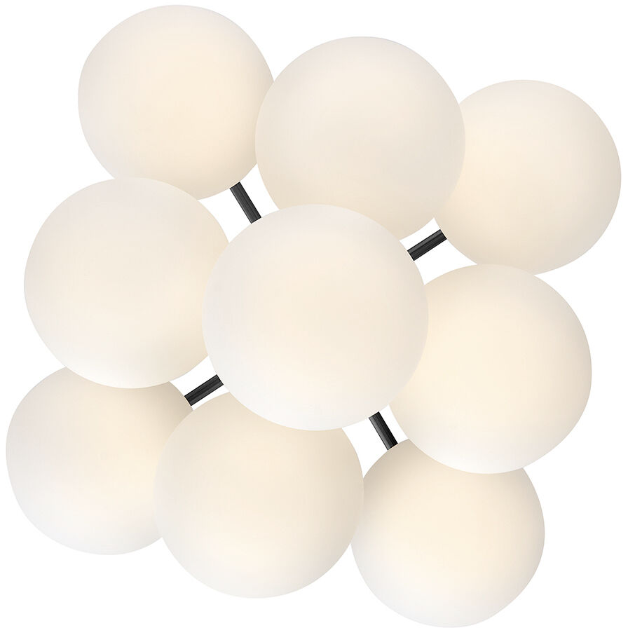 Julep 9 Light 24 inch Black Semi-flush Mount Ceiling Light