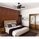 Hardwick 44 inch Matte Black with Distressed Black/Matte Black Blades Ceiling Fan