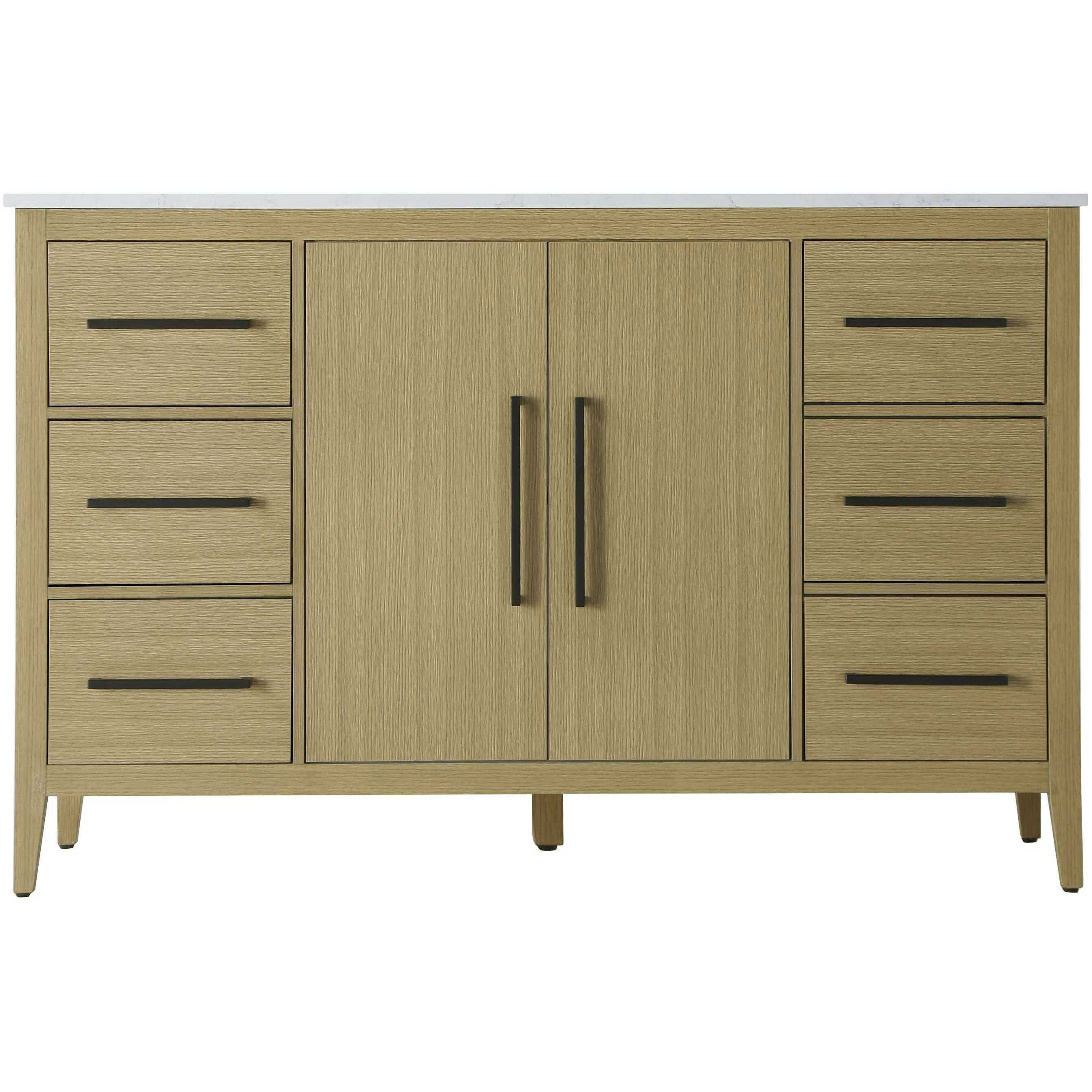 Millie 54 X 35 inch Honey Brown Bathroom Vanity Cabinet