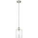 Paladin 1 Light 7.13 inch Brushed Satin Nickel Mini Pendant Ceiling Light