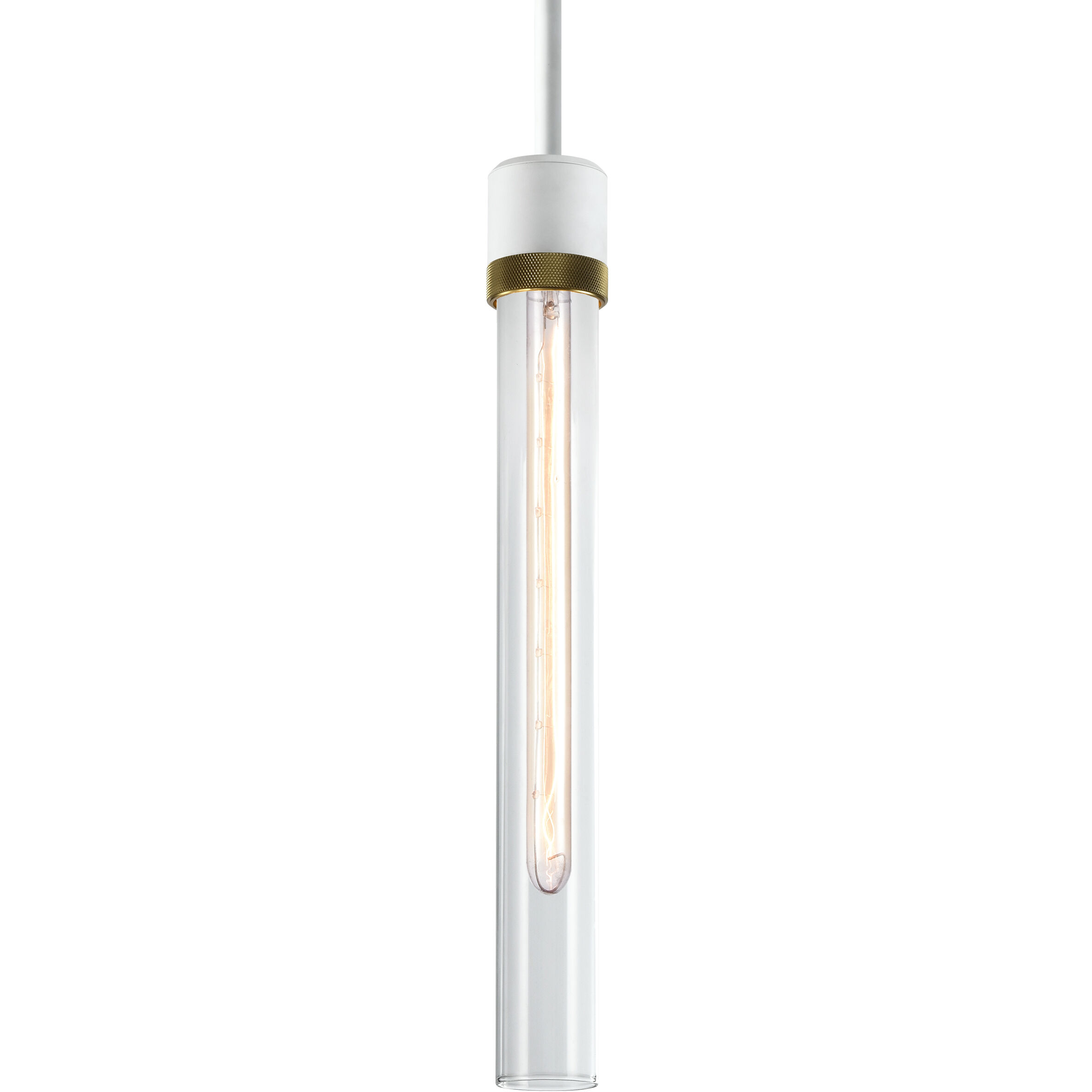 Zigrina 1 Light 5.13 inch Matte White with Aged Brass Pendant Ceiling Light