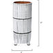 Striae 12 X 5 inch Vessels, Set of 3
