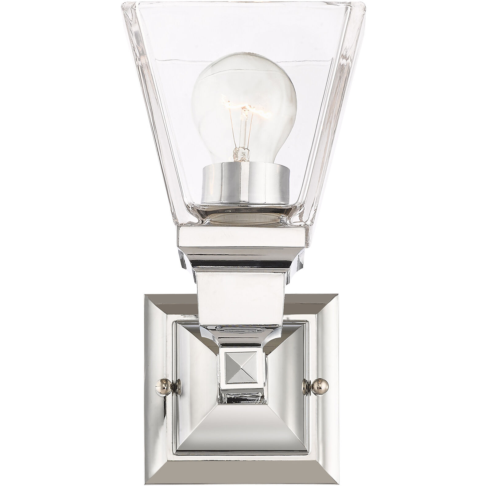 Mission 1 Light 5 inch Polished Chrome Sconce Wall Light