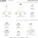 Manorwood 3 Light 49 inch Soft Gold Linear Chandelier Ceiling Light