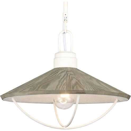 Cape May 1 Light 14 inch White Coral Pendant Ceiling Light