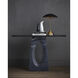 Domville 21 inch 7 watt Antique Brass/Black Table Lamp Portable Light
