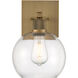 Port Nine LED 8 inch Antique Brushed Brass Wall Sconce Wall Light