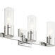Midtown 3 Light 18 inch Polished Chrome Bath Vanity Wall Light