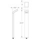 Slope 12 2.9 watt Black Path and Area Light in 3000K Warm White LED, WAC Landscape