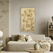 Chinoiserie on Gold II Brown and Beige and Metallic Framed Art, The Studio