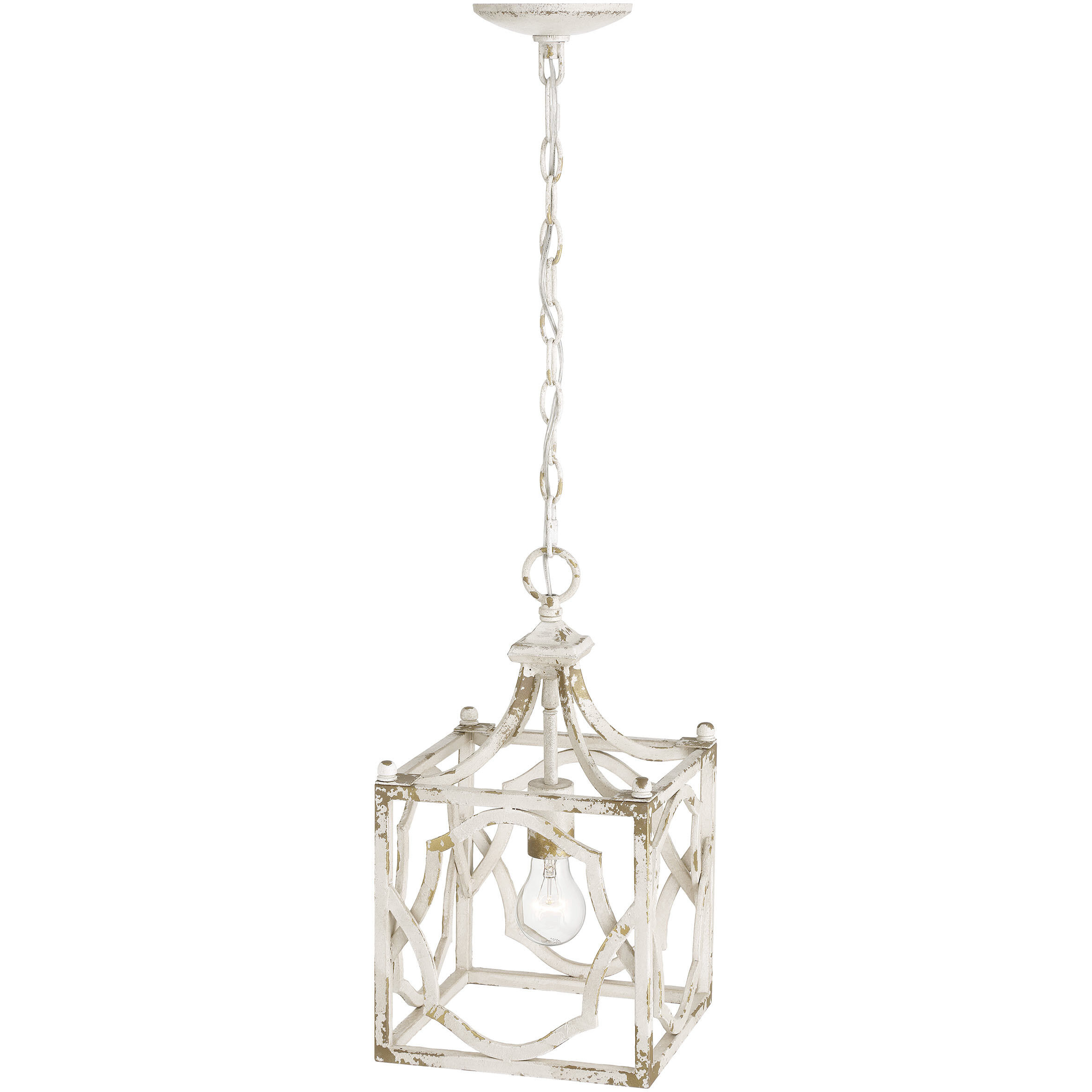 Laurent 1 Light 9 inch Antique Ivory Pendant Ceiling Light