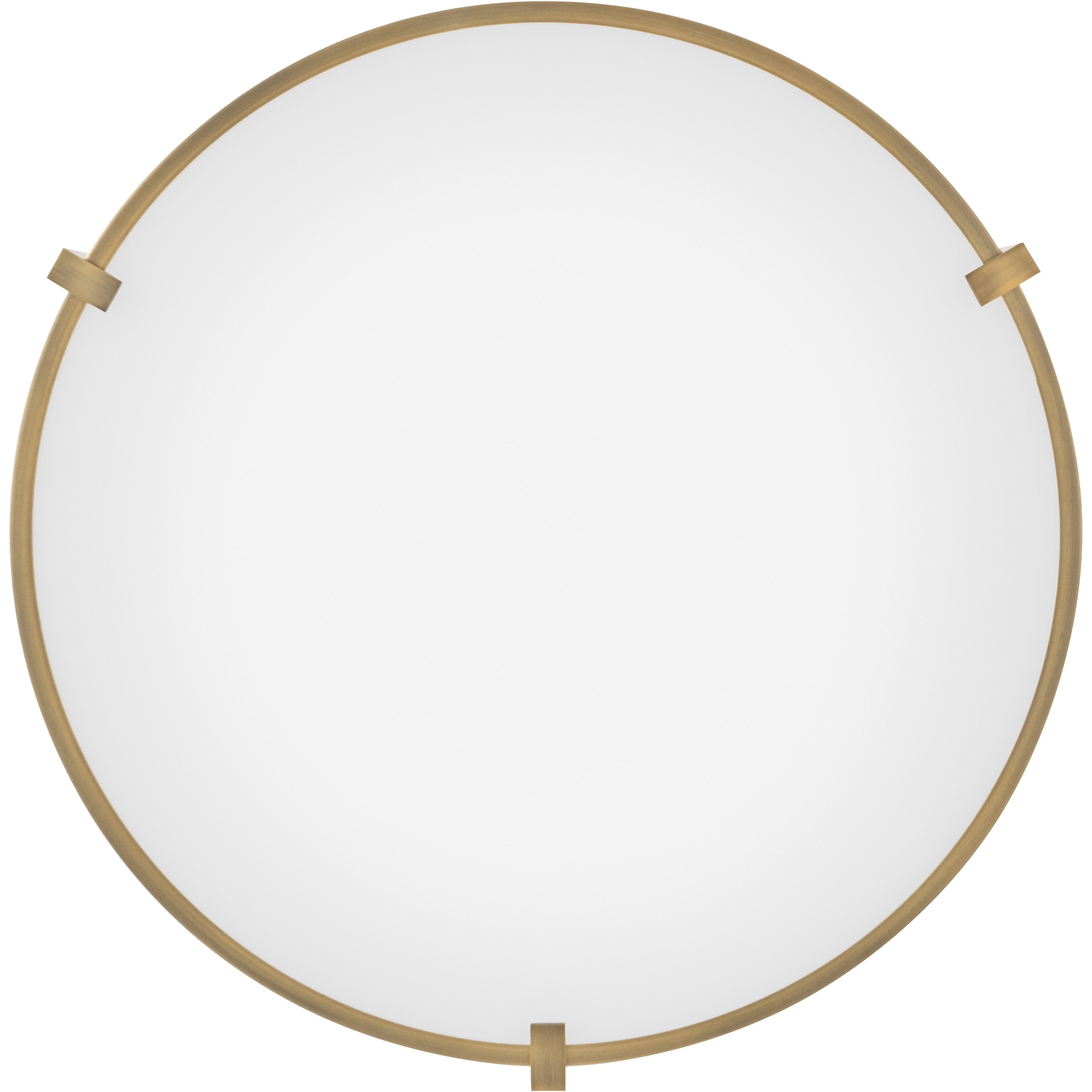 Lowell 3 Light 16 inch Brushed Bronze Indoor Flush Mount Ceiling Light in White