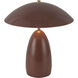 Alora Mood Poppy 13.88 inch 8 watt Burgundy Table Lamp Portable Light