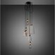 Hooked 6.0 LED 8.27 inch Stone / Brass Pendant Ceiling Light, Mix