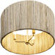 Jacob's Ladder 3 Light 18 inch French Gold Semi-Flush Ceiling Light, Smithsonian Collaboration