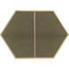 Eternity 34 X 24 inch Brass Wall Mirror