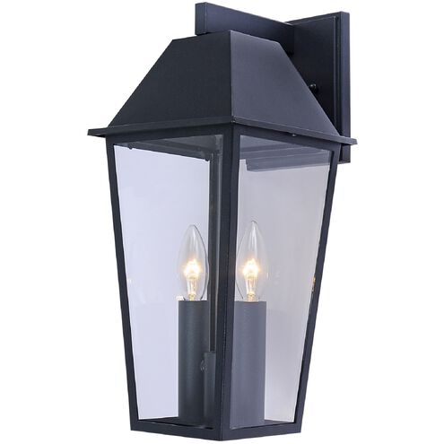 Winchester 2 Light 8 inch Black Outdoor Wall Light