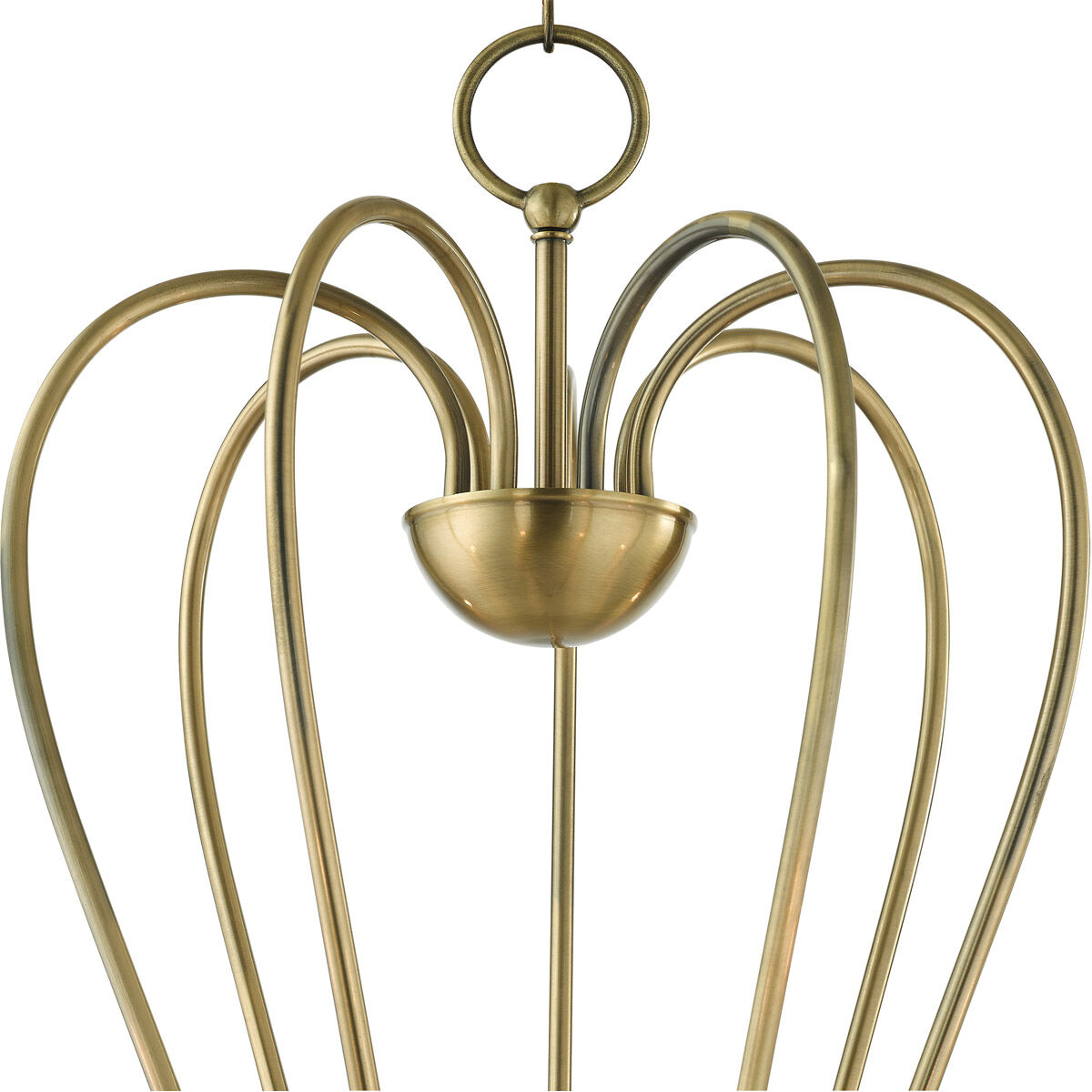 Lucerne 7 Light 30 inch Antique Brass Chandelier Ceiling Light