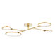Saturn LED 34 inch Aged Brass Flush Mount Ceiling Light