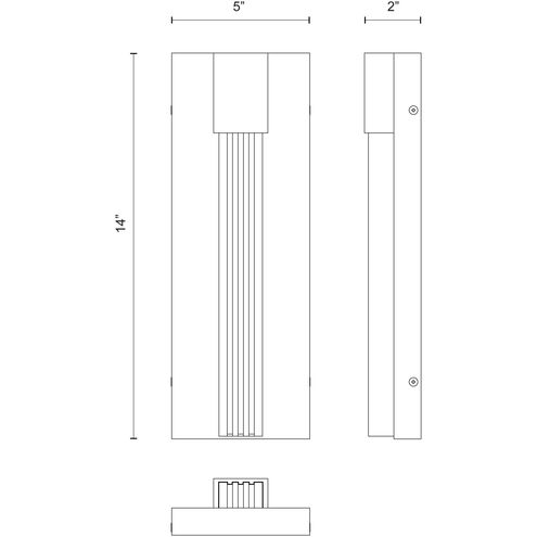 Kismet LED 5 inch Vintage Brass Bath Vanity Light Wall Light in Vintage Brass and Alabaster