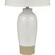Peli 29 inch 150 watt White Table Lamp Portable Light