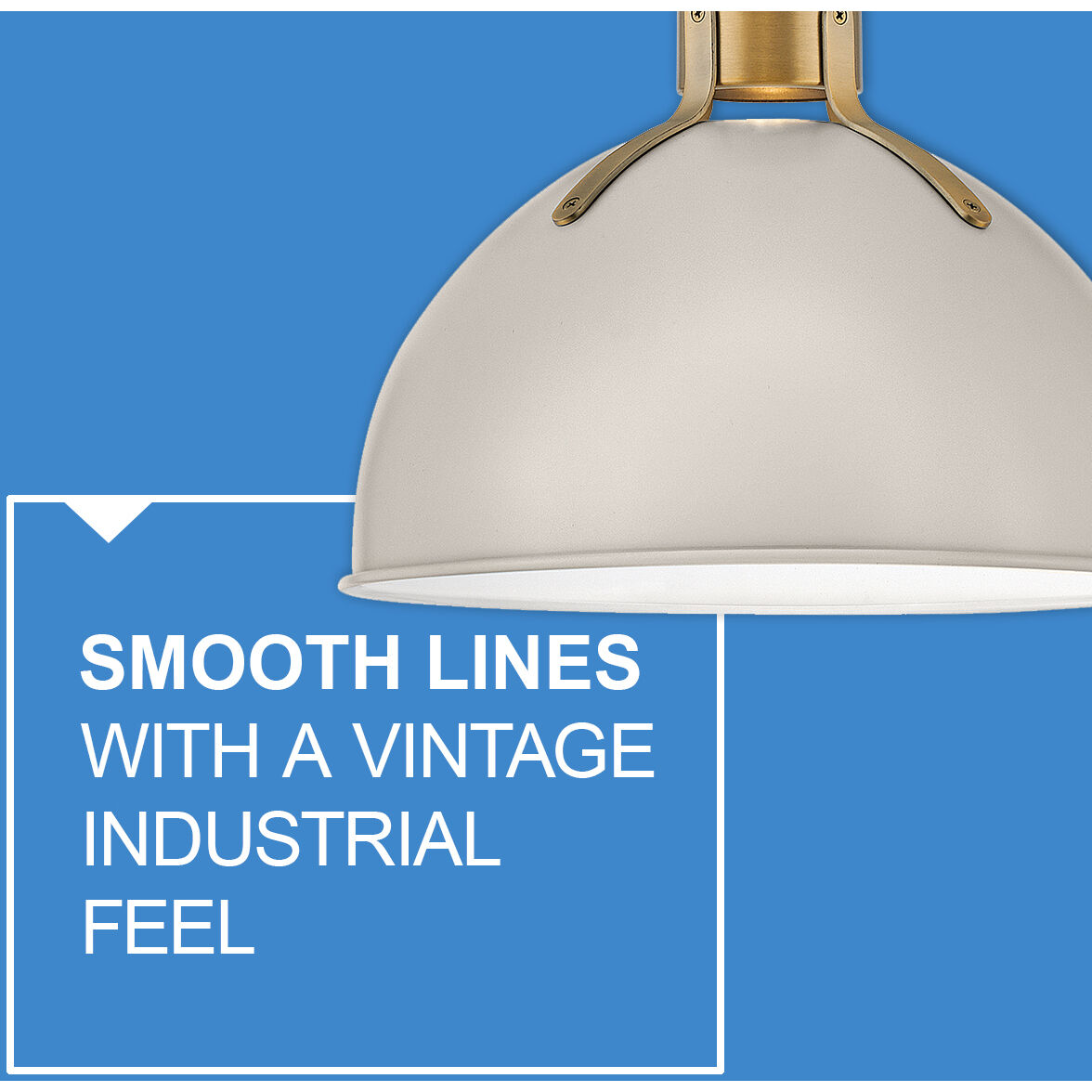 Argo LED 14 inch Light Taupe with Lacquered Brass Indoor Pendant Ceiling Light