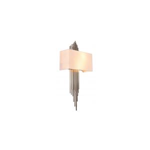 Canada 2 Light 7 inch Shiny Nickel Wall Sconce Wall Light