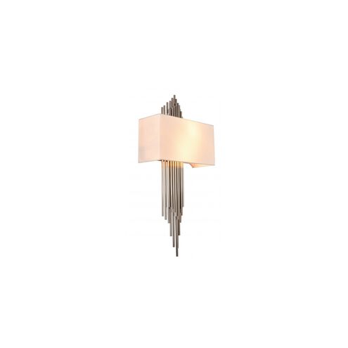 Canada 2 Light 7 inch Shiny Nickel Wall Sconce Wall Light