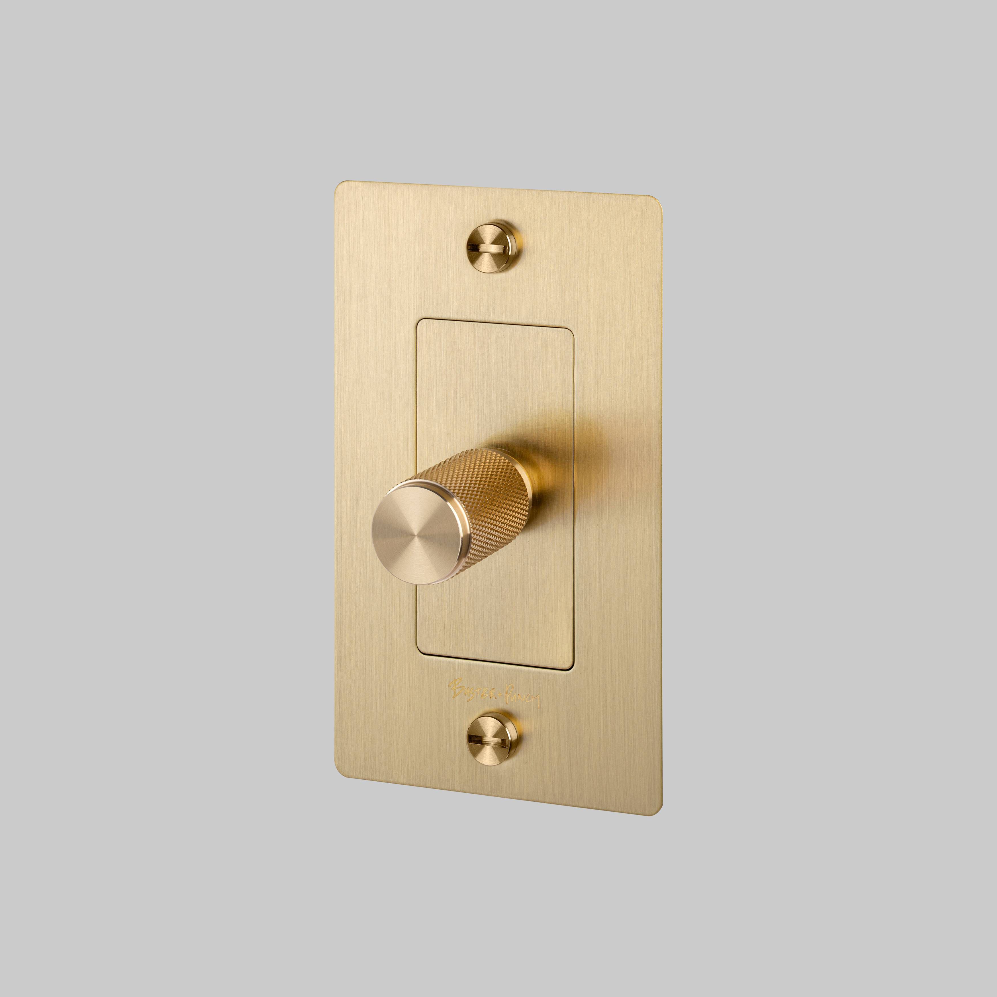 1G 100-120 Brass Dimmer Switch, LED