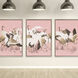 Curious Cranes Pink Canvas