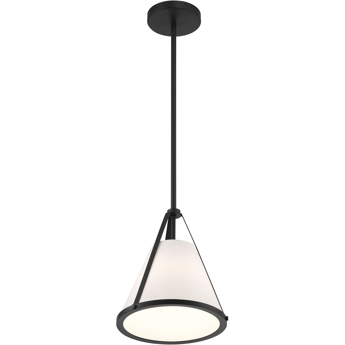 Fulton 1 Light 9.25 inch Black Mini Pendant Ceiling Light