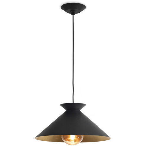 Viggo 1 Light 16 inch Black Pendant Ceiling Light, Small