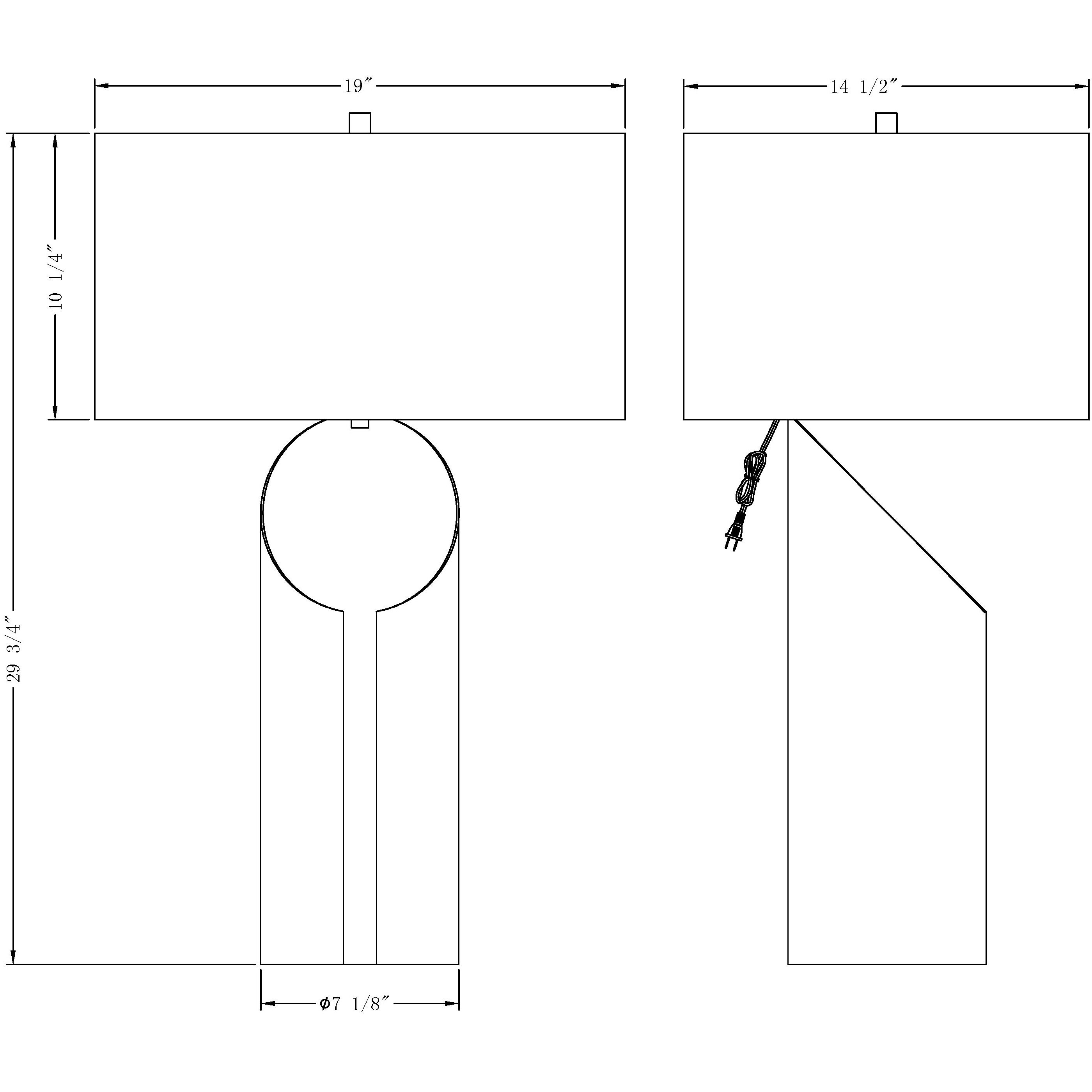 Jade 29.75 inch 150.00 watt Black Matte Table Lamp Portable Light