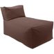 Seascape Chocolate Outdoor Pouf Lounge Cover