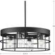 Burgess 4 Light 23.75 inch Matte Black Chandelier Ceiling Light, Design Series