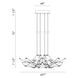 Leonardelli LED 27 inch Dark Chrome (Plated) Chandelier Ceiling Light