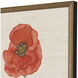 Wild Flourish Multi and Beige and Orange and Red Framed Art