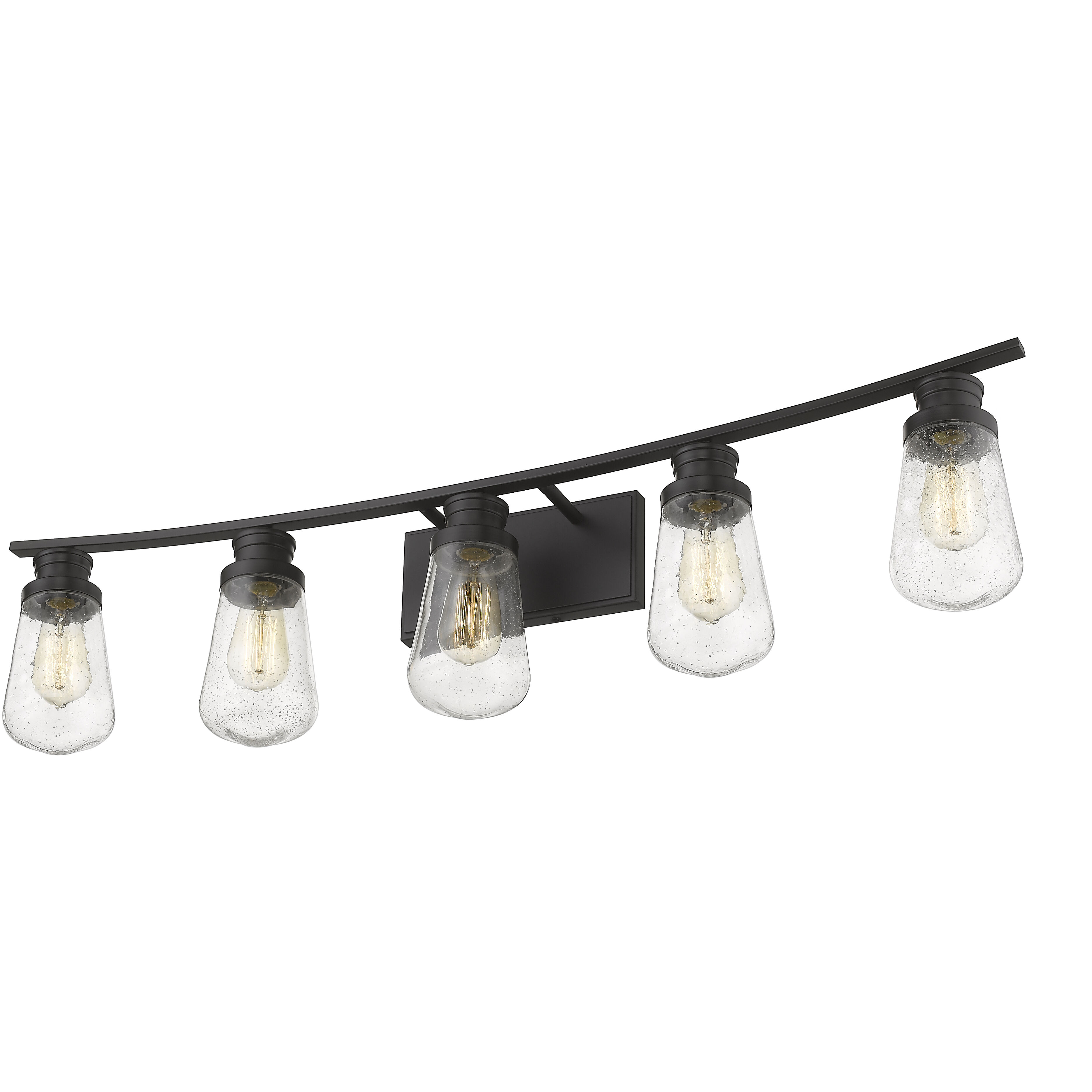 Gaspar 5 Light 40 inch Bronze Vanity Wall Light