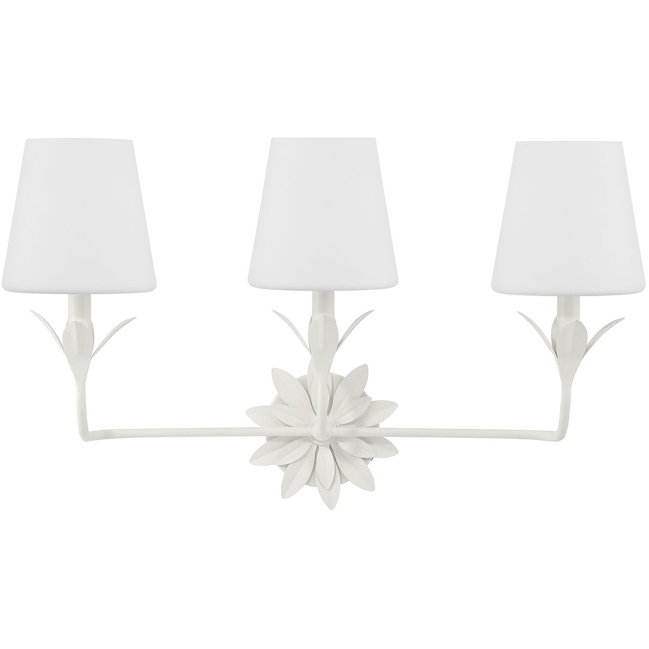 Broche Bath Vanity Light Wall Light in Matte White