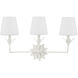 Broche 3 Light 25 inch Matte White Bath Vanity Light Wall Light